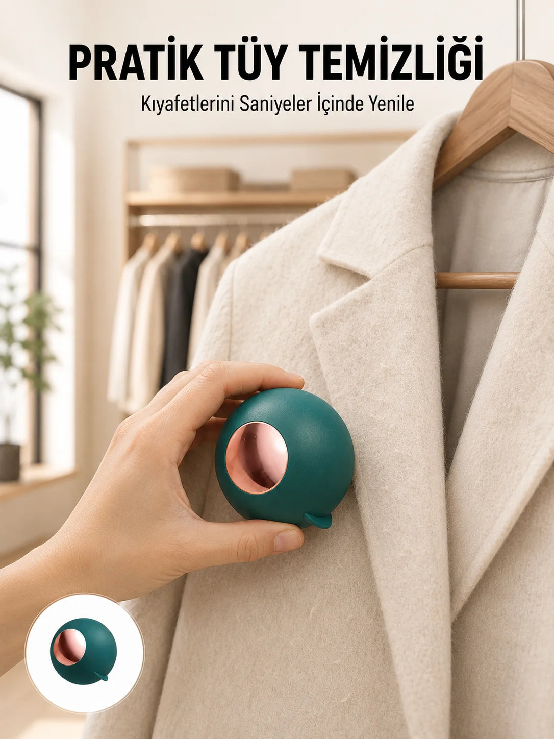 yıkanabilir tüy ve tiftik temizleme aparatı