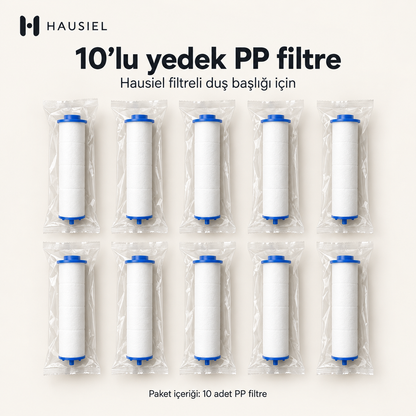HAUSIEL 10'lu yedek PP filtre paketi