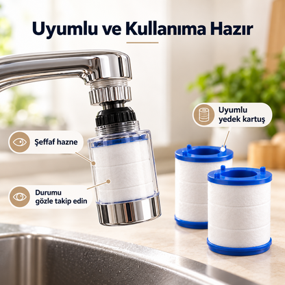 HAUSIEL yedek musluk filtresinin filtreli musluk başlığı ile uyumluluğu